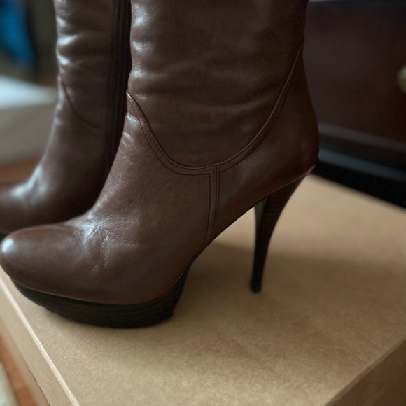Guess brown genuine leather boots - Picture 3 of 9